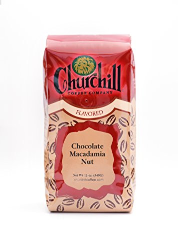 Churchill Coffee Chocolate Macadamia Nut 12 oz - Whole Bean