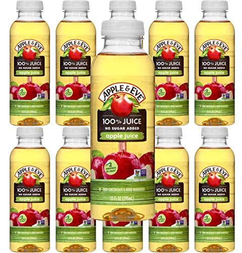 Apple  and  Eve Apple Juice  100  Percent Juice  No Sugar Added  10 oz  Pack of 10