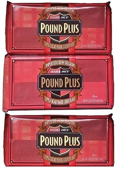 Trader Joes 72 Percent CACAO Dark Chocolate Huge Pound Plus Candy Bars 3 Pack No Artificial Flavors No Preservatives Trader Joes 72 Percent CACAO Dark Chocolate Huge Pound Plus Candy Bars 3 Pack No Artificial Flavors No Preservatives