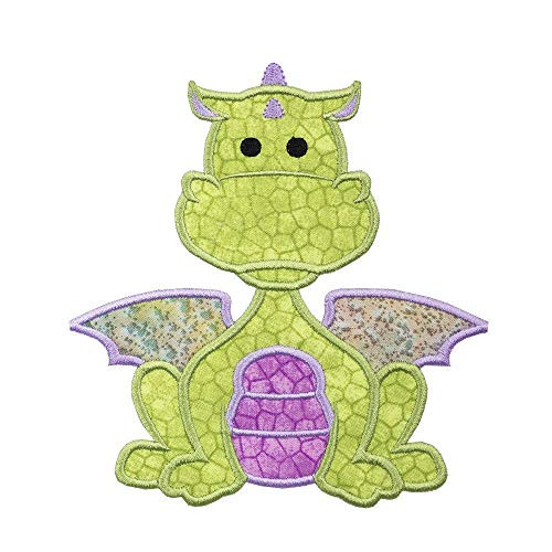 Baby Dragon Applique Patch in your choice of sew on or Iron on patch