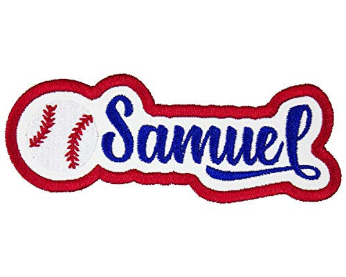 Baseball Name Personalized Applique Patch in your choice of sew on or Iron on patch