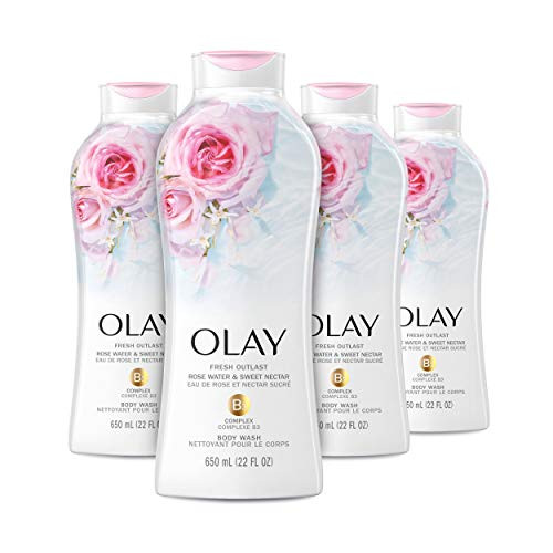 Olay Fresh Outlast Body Wash with B3 Rose Water and Sweet Nectar 22 Fl Oz Pack of 4 Olay Fresh Outlast Body Wash with B3 Rose Water and Sweet Nectar 22 Fl Oz Pack of 4