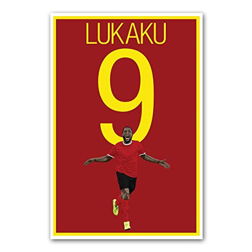 Romelu Lukaku Poster - Belgium Soccer Art