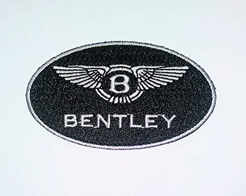 BENTLEY IRON ON EMBROIDERED PATCH PATCHES . SIZE - 3.25 X 1.8 EMBROIDERY aPPLIQUE CARS AUTOS AUTO CAR SUV AUTOMOBILE