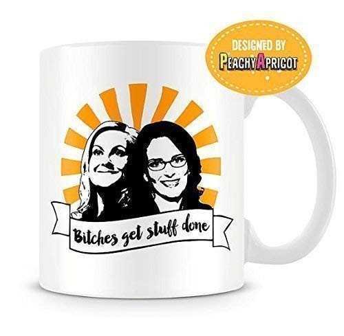 PeachyApricot Bitches Get Stuff Done 11oz Ceramic Coffee Mug