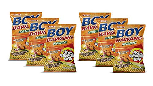 Boy Bawang Cornick Chili Cheese Flavor  6 Pack  Total of 21.24oz