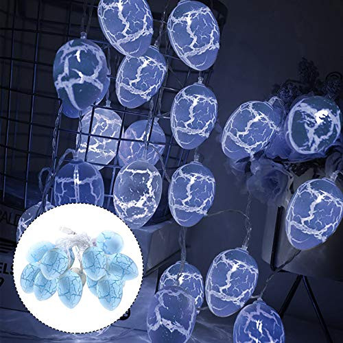 10PCS Easter Eggs Lights  Easter Eggs Wire String Lights Party Home Decor Lamps USB Pastel String Lights  Easter Decoration Easter Fairy String Lights for Home Easter Decoration  Easter Tree.  Blue