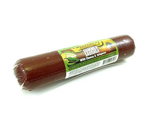Jalapeno with Cheese Summer Sausage - Old Fashioned Beef Sausage - 8 oz.