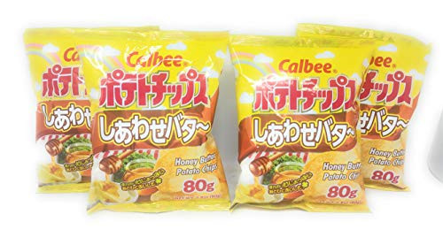 Calbee Honey Butter Potato Chips 80g  4 Pack