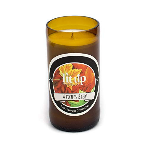 Witches Brew Scented Beer Bottle Candle - 8 oz Soy Wax - Hand Made in USA by Lit Up Candle Co. Witches Brew Scented Beer Bottle Candle - 8 oz Soy Wax - Hand Made in USA by Lit Up Candle Co.
