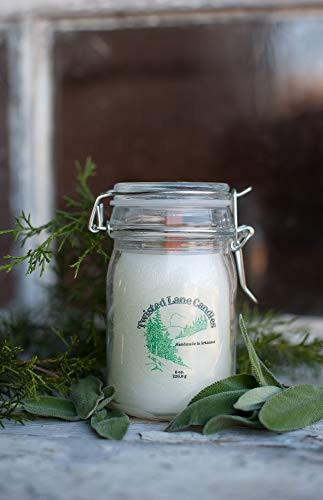 Cedar  and  Sage Wood Wick Candle  8 oz.