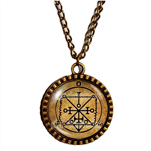 Seal Sigil Of Ose Necklace Pendant Fashion Jewelry Lesser Key Of Solomon Goetia Demon Sigils Symbol Art Cute Gift Cosplay Charm