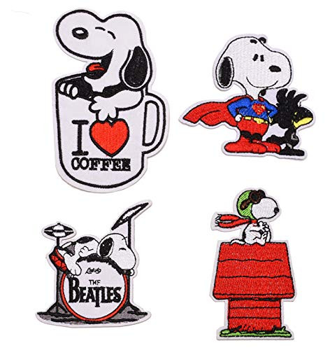 Cute Dog Cartoon Character Logo Iron on or Sew on Embroidered Patch