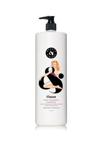 Beauty & Pin Ups Flaunt Daily Silkening Shampoo, 33.8 Ounce