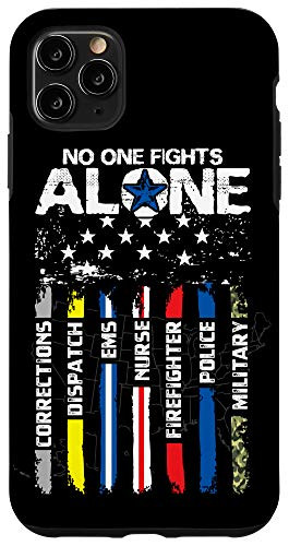 iPhone 11 Pro Max First Responders American Thin Line Police Fire Military EMS Case