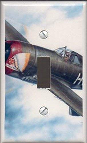 Single Toggle  1-toggle  Light Switch Plate Cover - Little Chief Airplane
