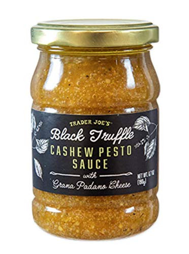 Trader Joe s Black Truffle Cashew Pesto Sauce with Grana Padano
