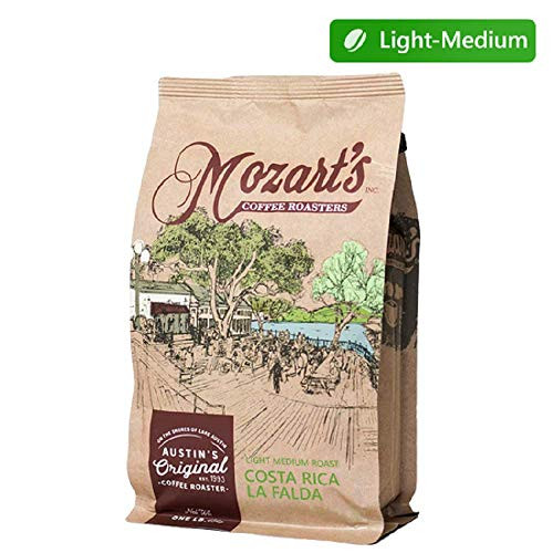 Mozart s Costa Rican Light Roast  Whole Bean Coffee  Fruity Sweet  Single Origin  Fresh Roasted Gourmet Coffee Beans  16 Ounce Bag  1 Pound  - Costa Rica La Falda Honey - Mozart s Coffee Roasters
