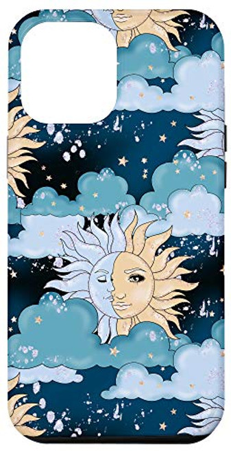 iPhone 12 Pro Max Case celestial magic moon and sun clouds pattern phone Case iPhone 12 Pro Max Case celestial magic moon and sun clouds pattern phone Case