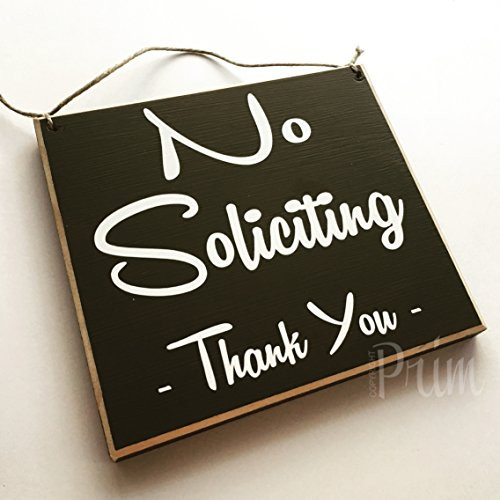 8x8 No Soliciting Thank You  Choose Color  Welcome Please Do Not Disturb Do Not Knock Custom Wood Sign