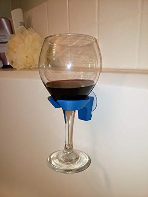 Suction Cup Wine Glass Holder for Bathtub or Shower
