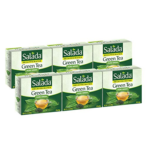 Salada Decaffeinated Green Tea  240 Individually Wrapped Tea Bags  Pack of 6