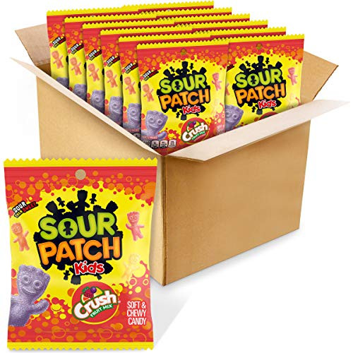 Sour Patch Patch Kids Candy Crush Fruit Mix Flavor  3.6 Ounce Pack of 12