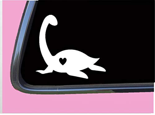 Loch Ness Monster Lil Heart Decal TP165 6 inch  Vinyl Nessie stickers