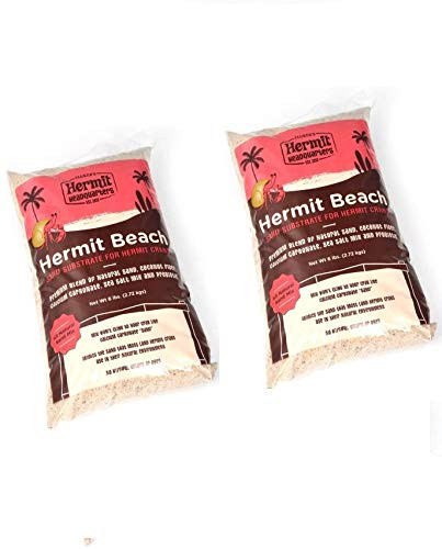 Fluker s Hermit Beach Sand Substrate for Crabs Pack of 2