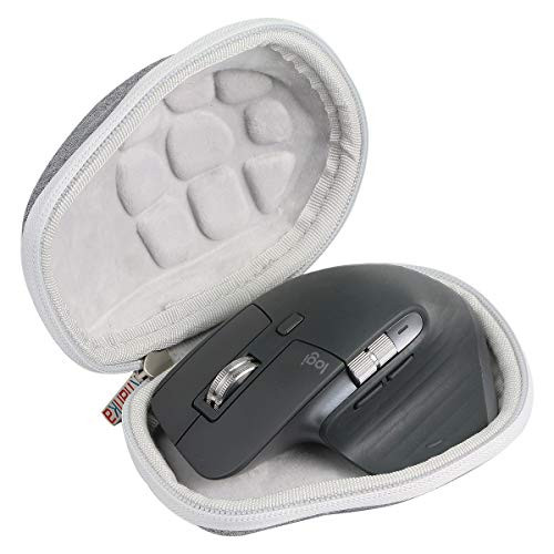 Khanka Hard Travel Case  Plus Mouse Feet Pads Replacement for Logitech MX Master 3 Advanced Wireless Mouse