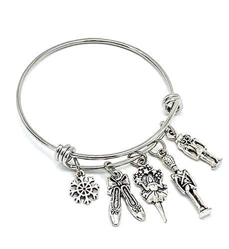 Nutcracker Suite Adjustable Christmas Bangle Bracelet