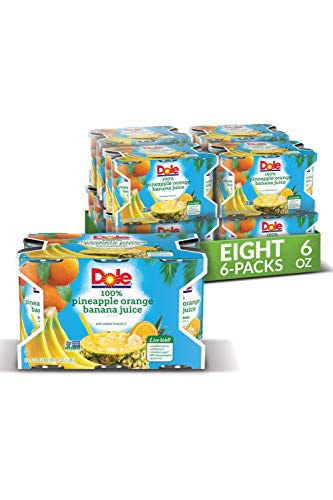 DOLE PINEAPPLE ORANGE BANANA JUICE 6-6 Ounce Cans  Pack of 48