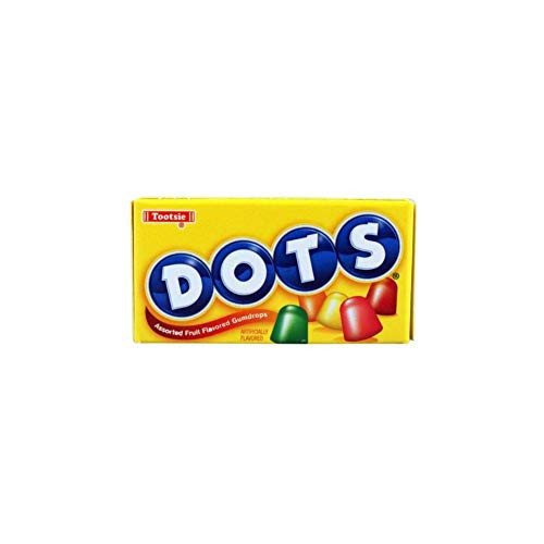 Dots Assorted Fruit Flavored Gumdrops - 6.5 oz. Theater Box  Pack of 4