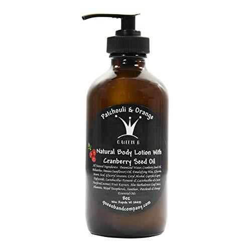 Patchouli  and  Orange Natural Body Lotion With Cranberry Seed Oil 8oz