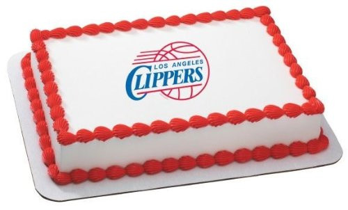 8 inch  Round ~ NBA Los Angeles Clippers Birthdays ~ Edible Image Cake Cupcake Topper