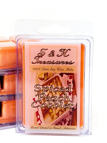 Spiced Peach Cobbler - Pure Soy Wax Melts - Dessert Scents - 1 pack  6 cubes