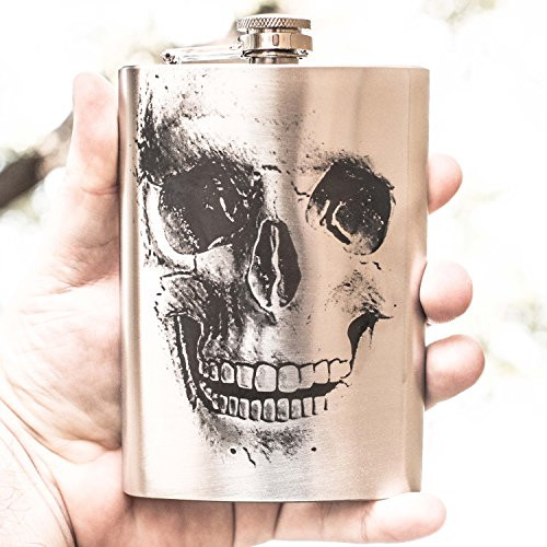 8oz Skull Flask L1 8oz Skull Flask L1