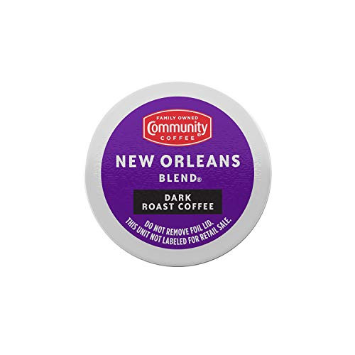 Community Coffee New Orleans Blend Dark Roast Single Serve K-Cup Compatible Coffee Pods Box of 12 Pods Pack of 6 Community Coffee New Orleans Blend Dark Roast Single Serve K-Cup Compatible Coffee Pods Box of 12 Pods Pack of 6