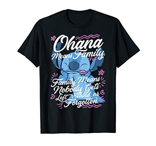 Disney Lilo  and  Stitch Stitch Day Ohana Means Family T-Shirt