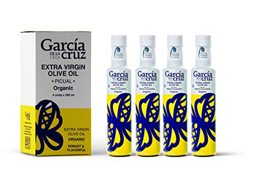 García de la Cruz - Organic Extra Virgin Olive Oil Gift Set Picual Variety 8.5 Fl Oz Pack of 4 García de la Cruz - Organic Extra Virgin Olive Oil Gift Set Picual Variety 8.5 Fl Oz Pack of 4