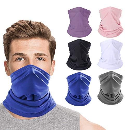 Neck Gaiter for Men UV Protection  Breathable Seamless Washable Bandana Face Scarf  Tube Balaclava Headwear for Men Women  Multicoloured