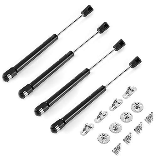 4Pcs 100N 22.5lb 10 inch Gas Struts Gas Springs Gas Strut Lift Support Gas Shocks  Black