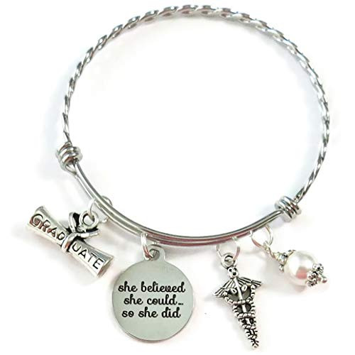 NURSE MEDICAL Graduation Gift Bracelet  She Believed She Could So She Did NURSE Graduation Gift  Nurse Doctor Graduate Gift  Gifts For Nurses NURSE MEDICAL Graduation Gift Bracelet  She Believed She Could So She Did NURSE Graduation Gift  Nurse Doctor Graduate Gift  Gifts For Nurses