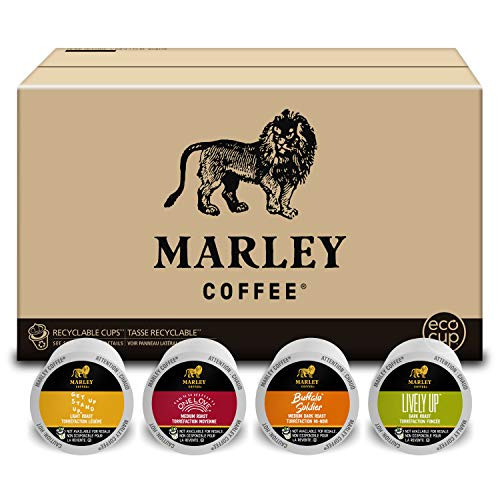 Marley Coffee Variety Pack  Fairtrade Certified Coffee  Keurig K-Cup Brewer Compatible Pods  12 Count  Pack of 6