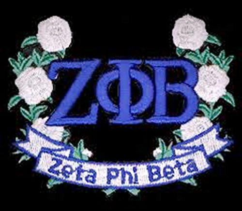 Zeta Phi Beta Flower Emblem Patch