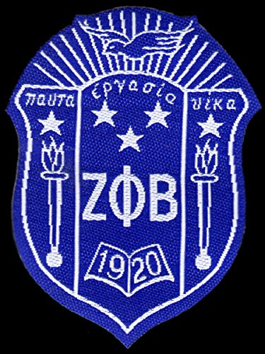 Zeta Phi Beta Sorority Woven Emblem Patch 3   T