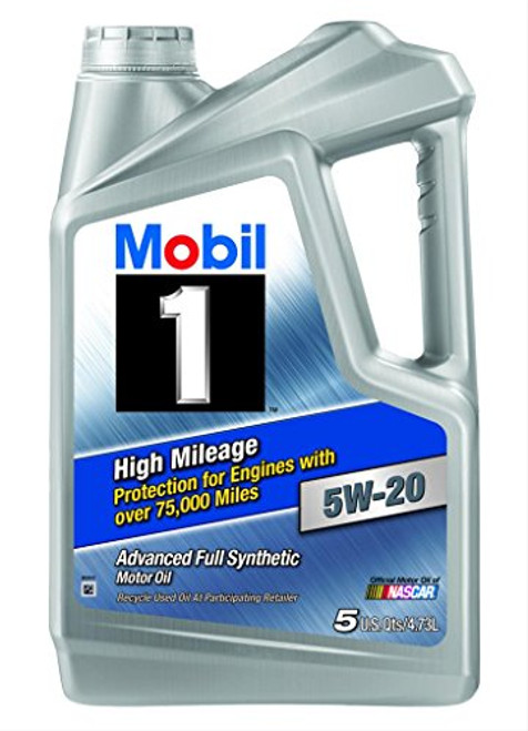 Mobil 1 (120768 High Mileage 5W-20 Motor Oil - 5 Quart Mobil 1 (120768 High Mileage 5W-20 Motor Oil - 5 Quart