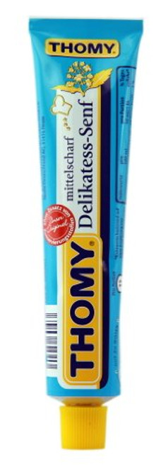 Thomy Medium Mustard Mittelscharf Delikatess-Senf Pack of 3x100ml Thomy Medium Mustard Mittelscharf Delikatess-Senf Pack of 3x100ml