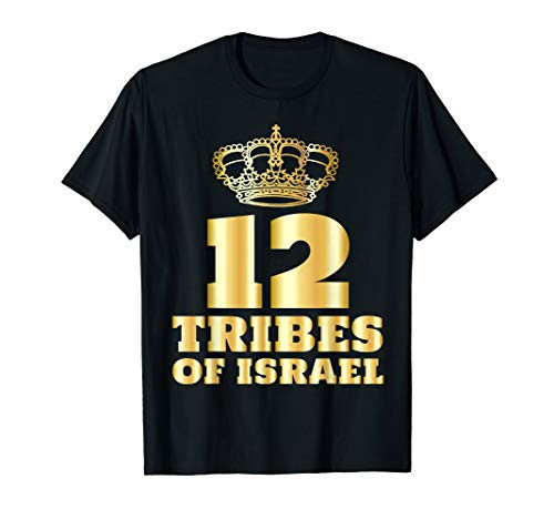 12 Twelve Tribes of Israel Shirt Hebrew Israelite Judah Yah