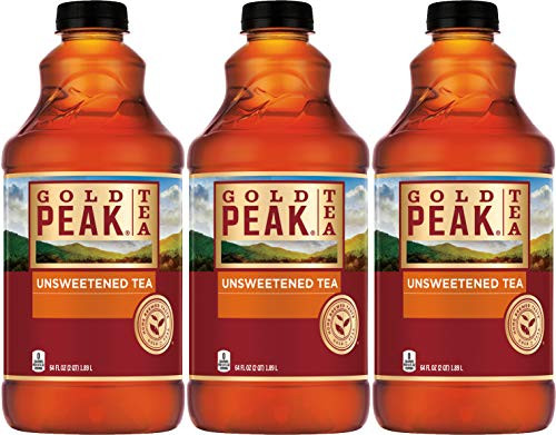 Gold Peak Unsweetened Iced Tea  64 Fl Oz  Pack of 3  Total of 192 Fl Oz